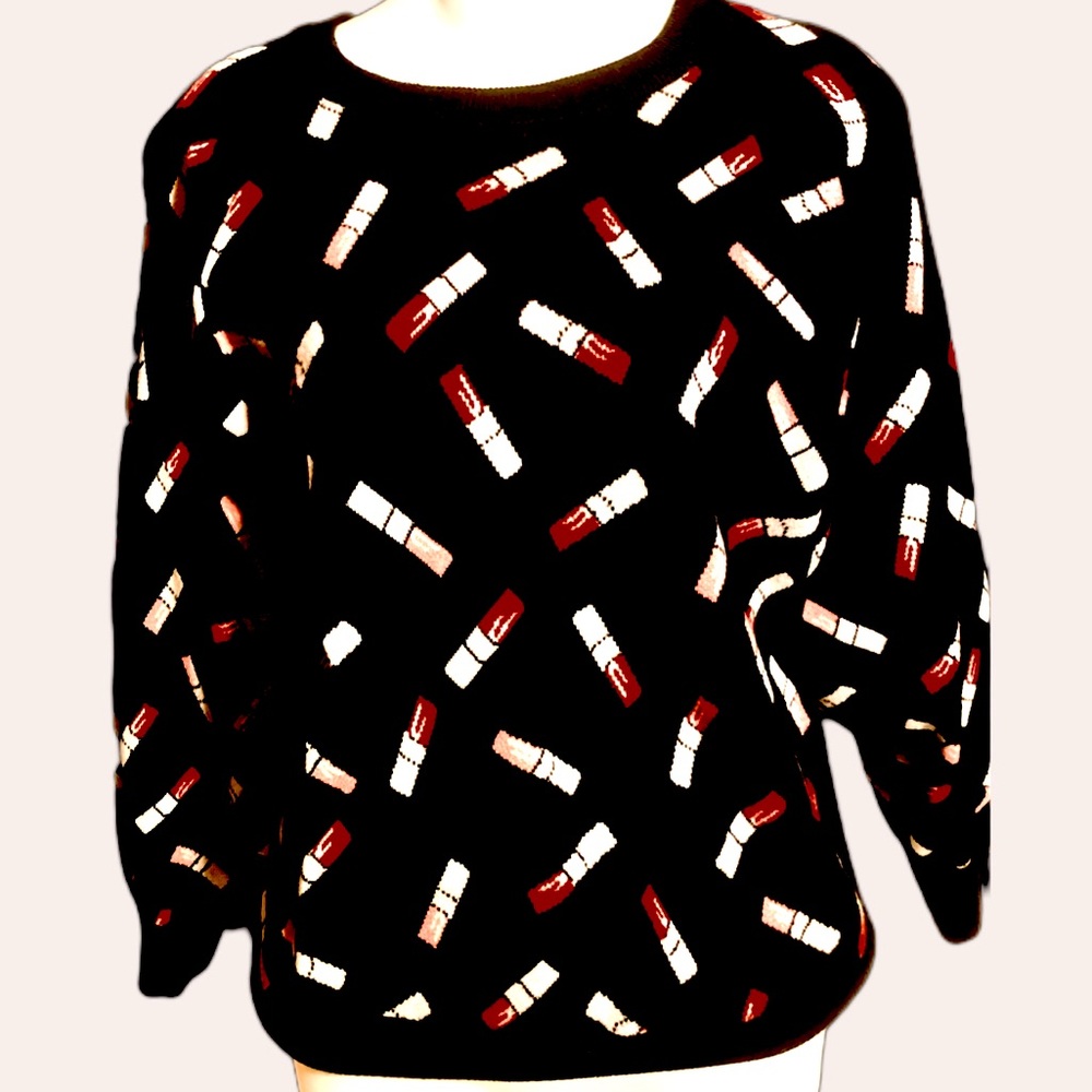 A/X Armani Exchange LIPSTICK JUNGLE Crewneck Knit - (6HYM2Z YMH3Z) - Size M